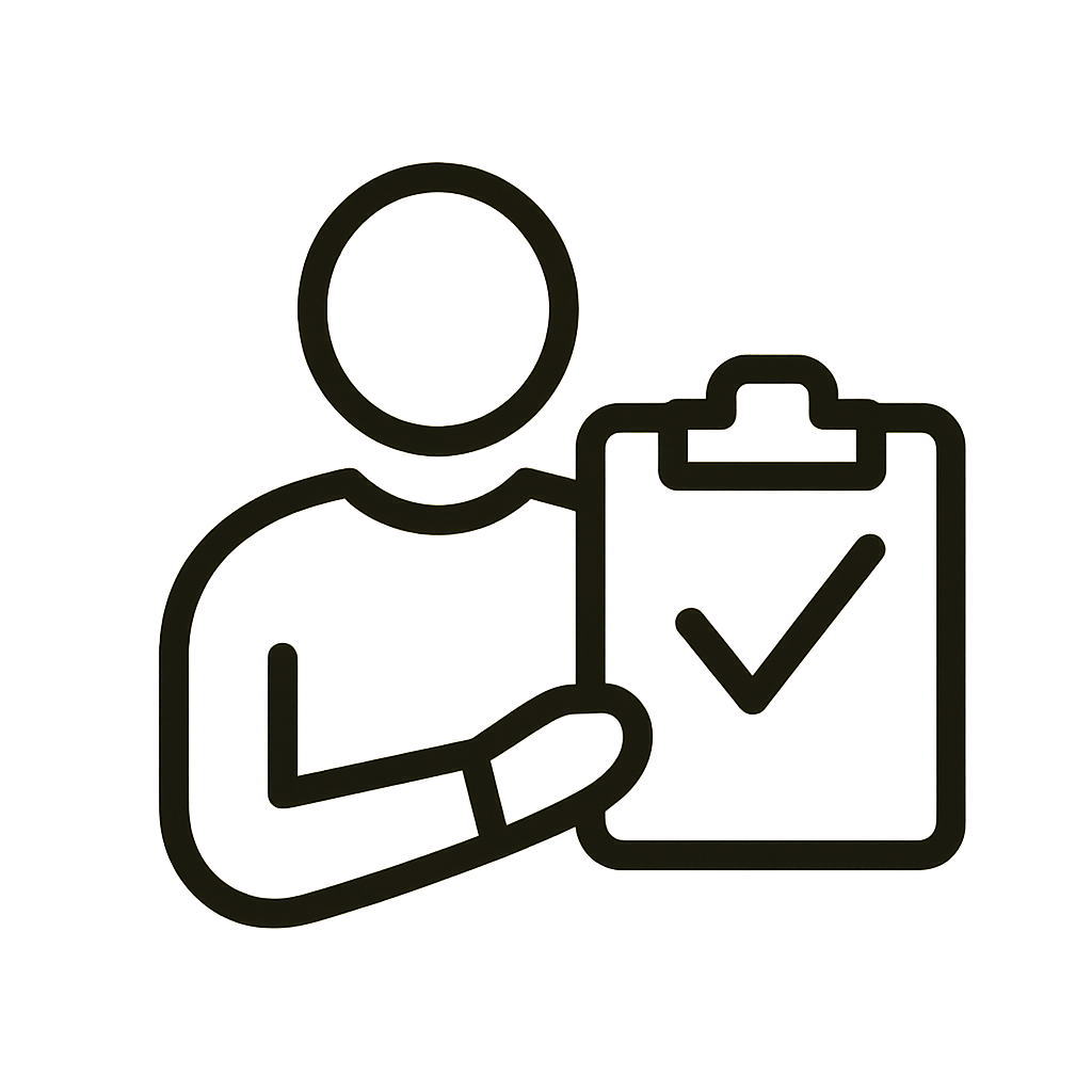 Custom Icon that represents accountability without the word accountability in the icon Simple style
